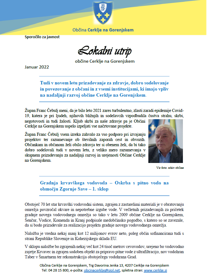 lokalni utrip januar 2022